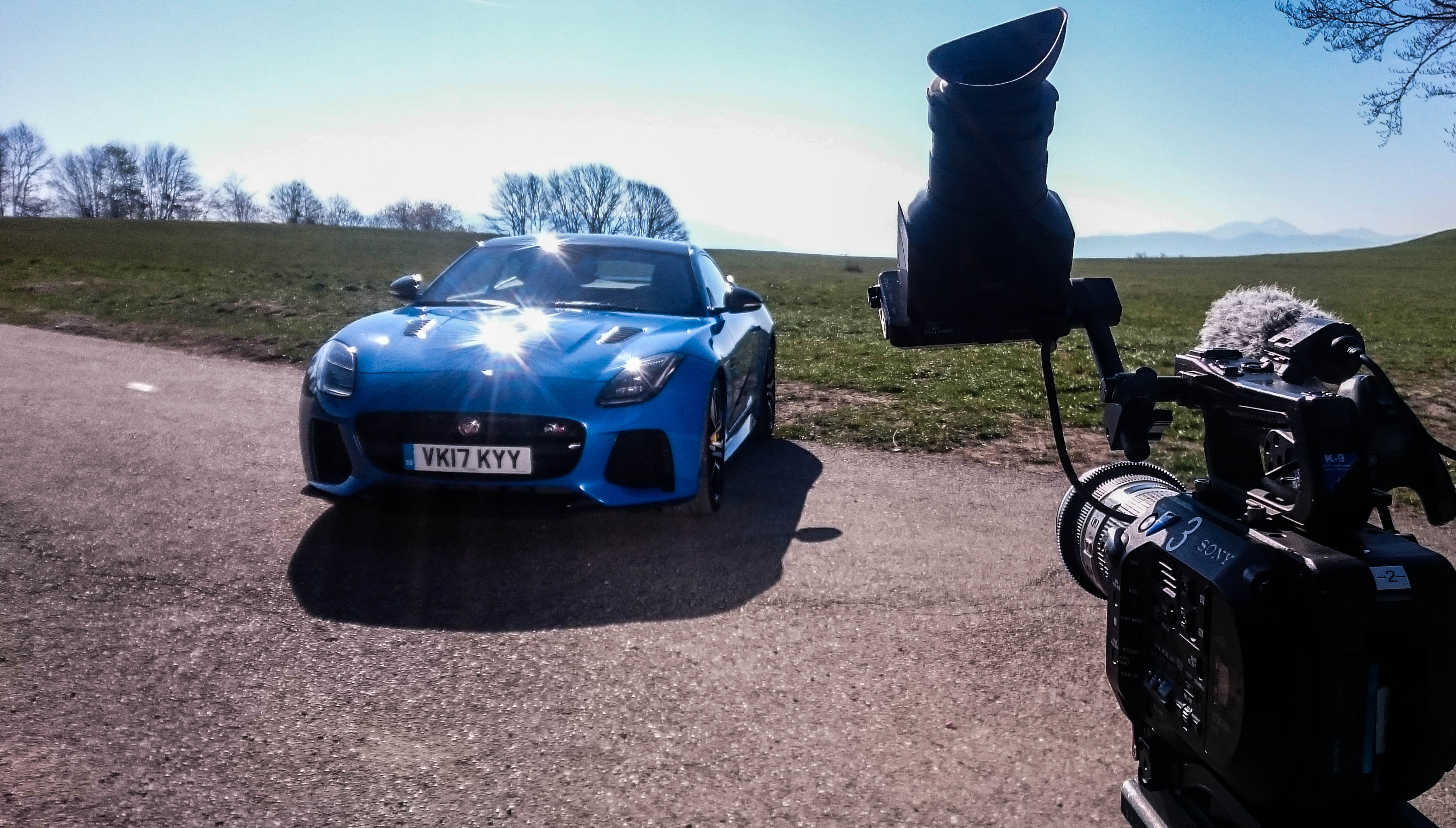 making of Dreharbeiten making of jaguar sony fs7 drohne inspire luftaufnahmen